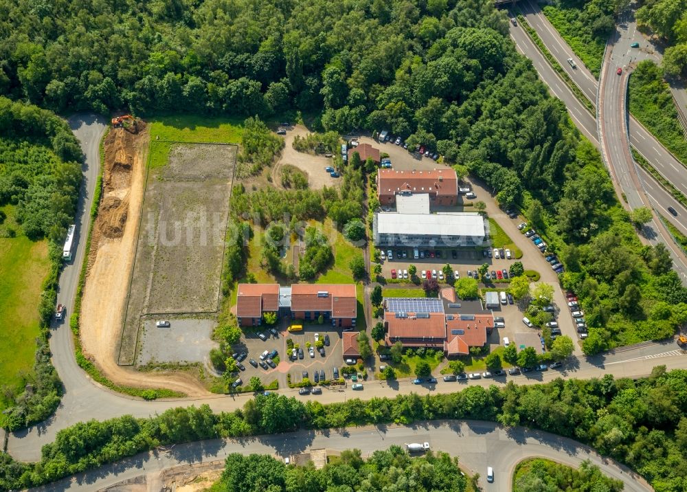 Luftbild Bochum - Entwicklungsgebiet und Bauland- Brache in der Straße Am Umweltpark in Bochum im Bundesland Nordrhein-Westfalen - NRW, Deutschland