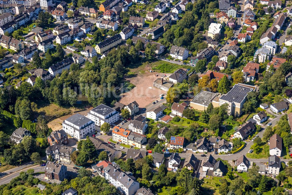 Gevelsberg aus der Vogelperspektive: Entwicklungsgebiet und Bauland- Brache an der Teichstraße in Gevelsberg im Bundesland Nordrhein-Westfalen, Deutschland