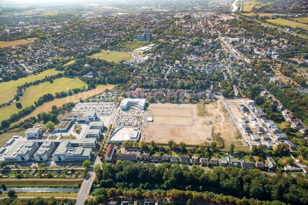 Hamm von oben - Entwicklungsgebiet und Bauland- Brache in den Wohngebieten von Hamm im Bundesland Nordrhein-Westfalen