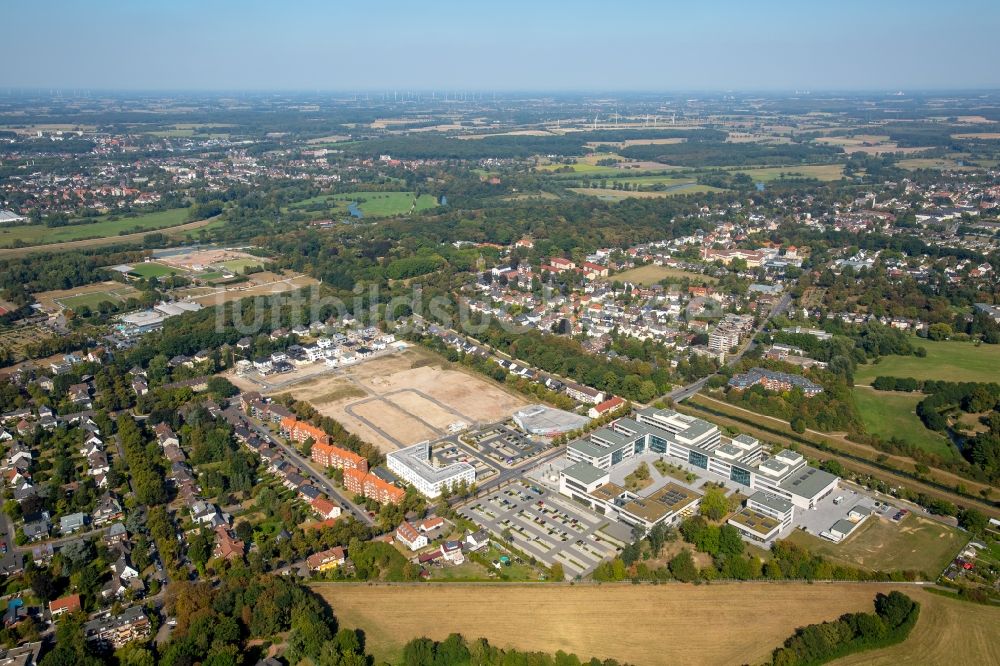 Hamm von oben - Entwicklungsgebiet und Bauland- Brache in den Wohngebieten von Hamm im Bundesland Nordrhein-Westfalen