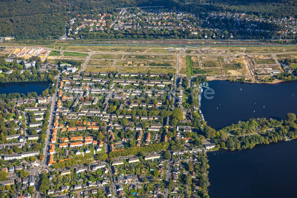 Luftbild Duisburg - Entwicklungsgebiet und Bauland für den Neubau des Quartier am Wasserturm in Duisburg im Bundesland Nordrhein-Westfalen, Deutschland