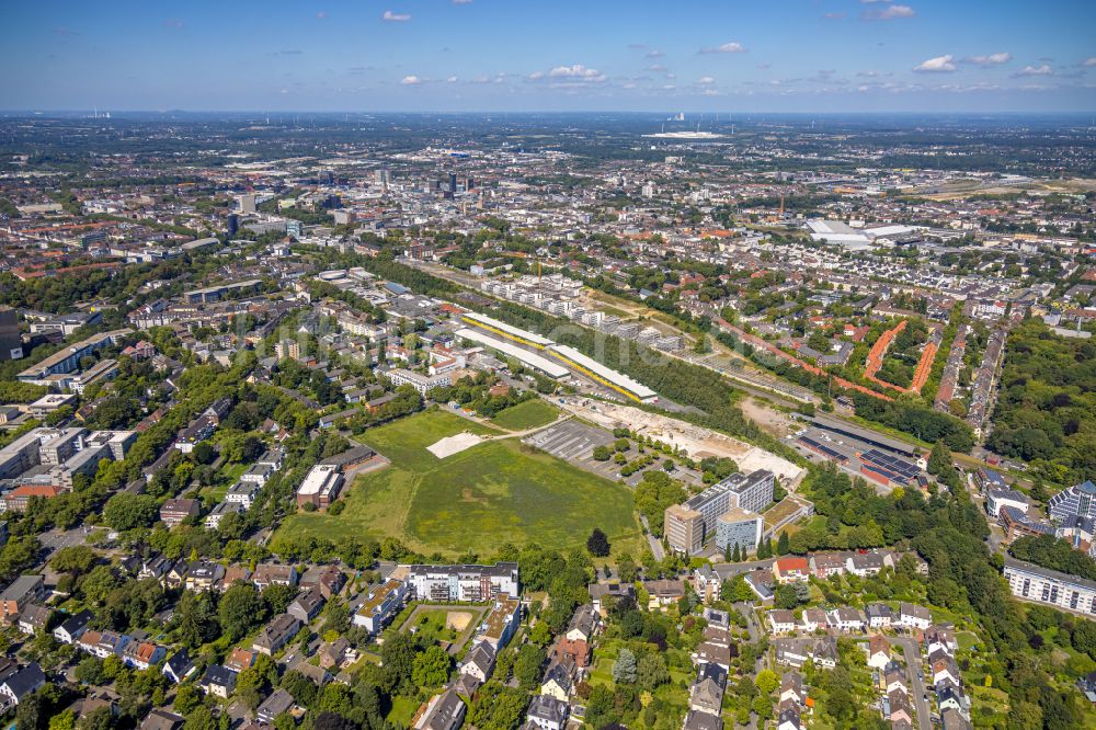 Dortmund von oben - Entwicklungsgebiet Deggingstraße in Dortmund im Bundesland Nordrhein-Westfalen, Deutschland