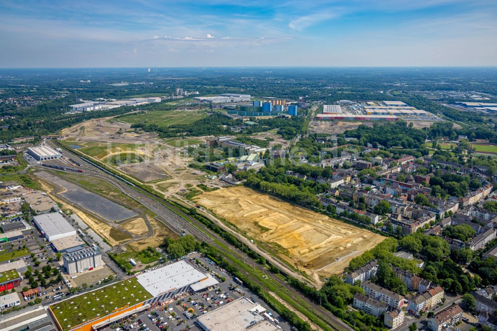 Luftaufnahme Dortmund - Entwicklungsgebiet der Dortmund Logistik GmbH in Dortmund im Bundesland Nordrhein-Westfalen, Deutschland