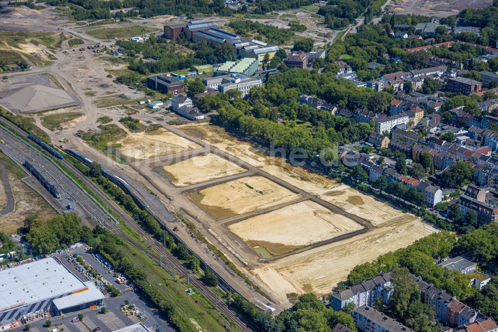 Dortmund von oben - Entwicklungsgebiet der Dortmund Logistik GmbH in Dortmund im Bundesland Nordrhein-Westfalen, Deutschland