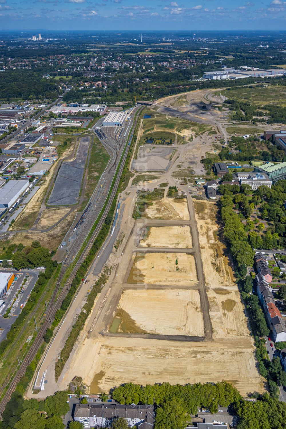 Luftaufnahme Dortmund - Entwicklungsgebiet der Dortmund Logistik GmbH in Dortmund im Bundesland Nordrhein-Westfalen, Deutschland