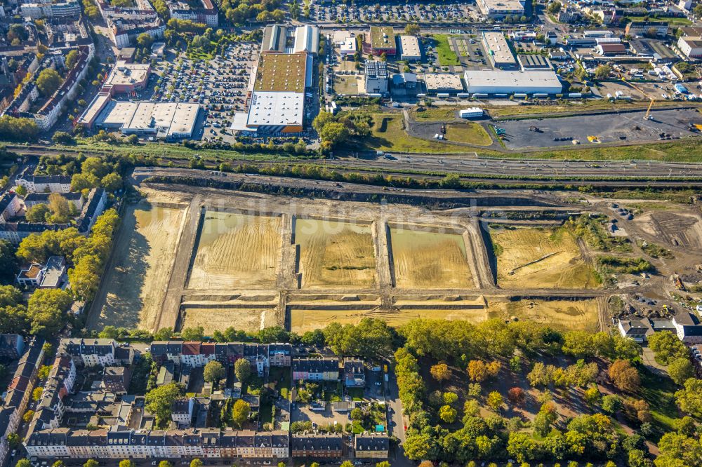 Dortmund von oben - Entwicklungsgebiet der Dortmund Logistik GmbH in Dortmund im Bundesland Nordrhein-Westfalen, Deutschland