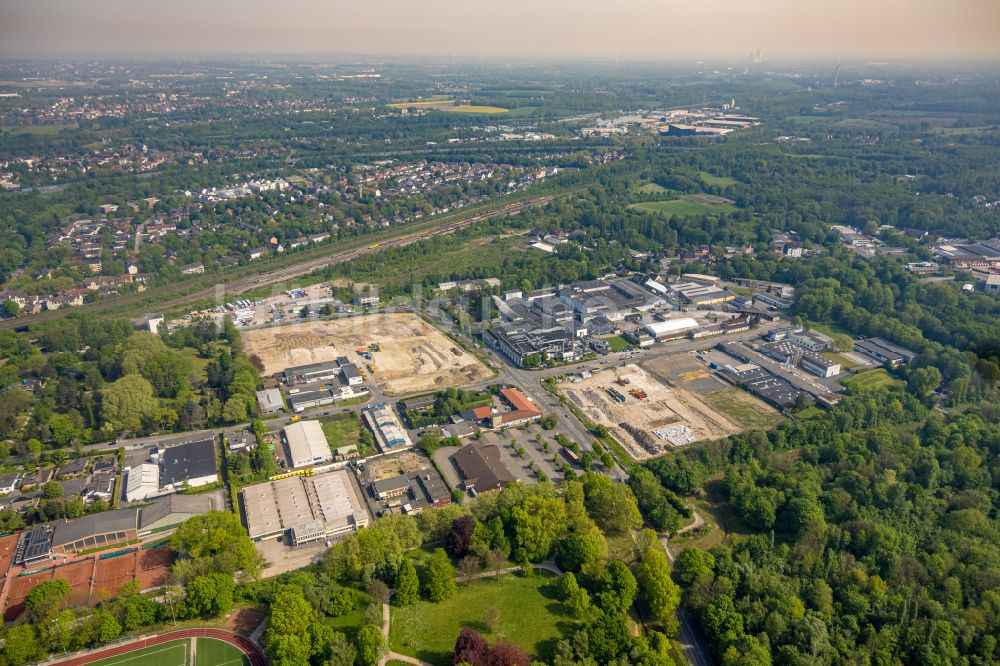 Herne von oben - Entwicklungsgebiet des ehemaligen Industrie- und Gewerbegebiet in Herne im Bundesland Nordrhein-Westfalen, Deutschland