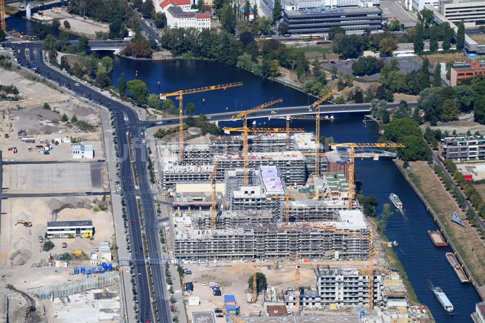 Luftaufnahme Berlin - Entwicklungsgebiet der Europa City entlang der Heidestraße im Ortsteil Moabit in Berlin, Deutschland