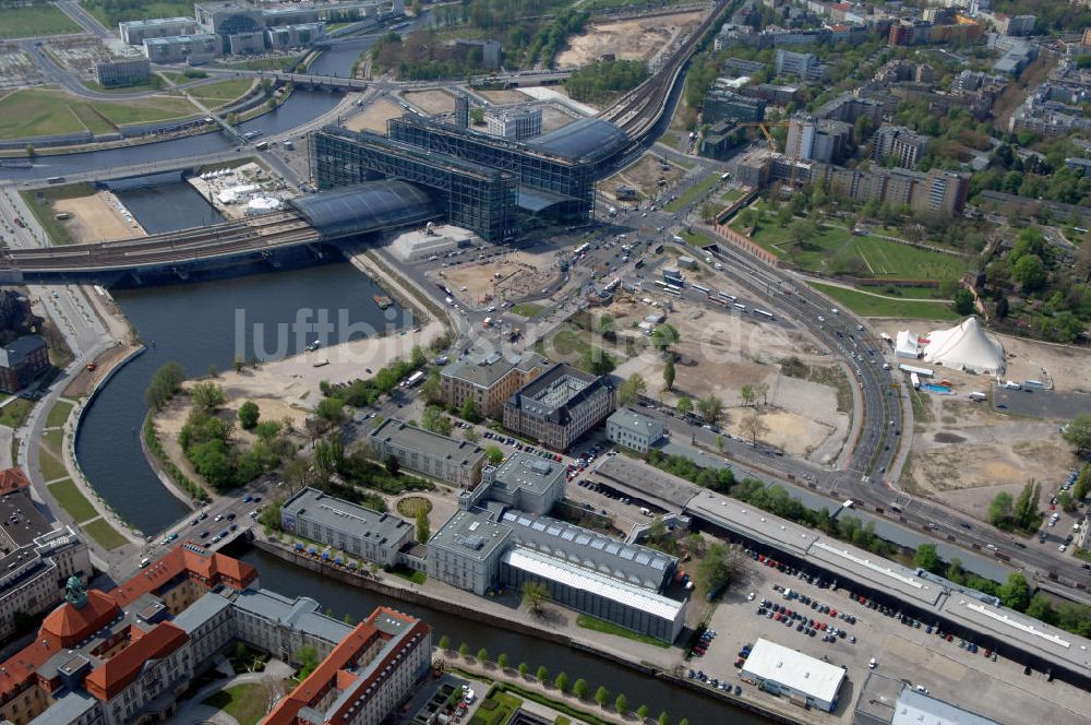 Luftbild Berlin - Entwicklungsgebiet Europacity Berlin-Mitte