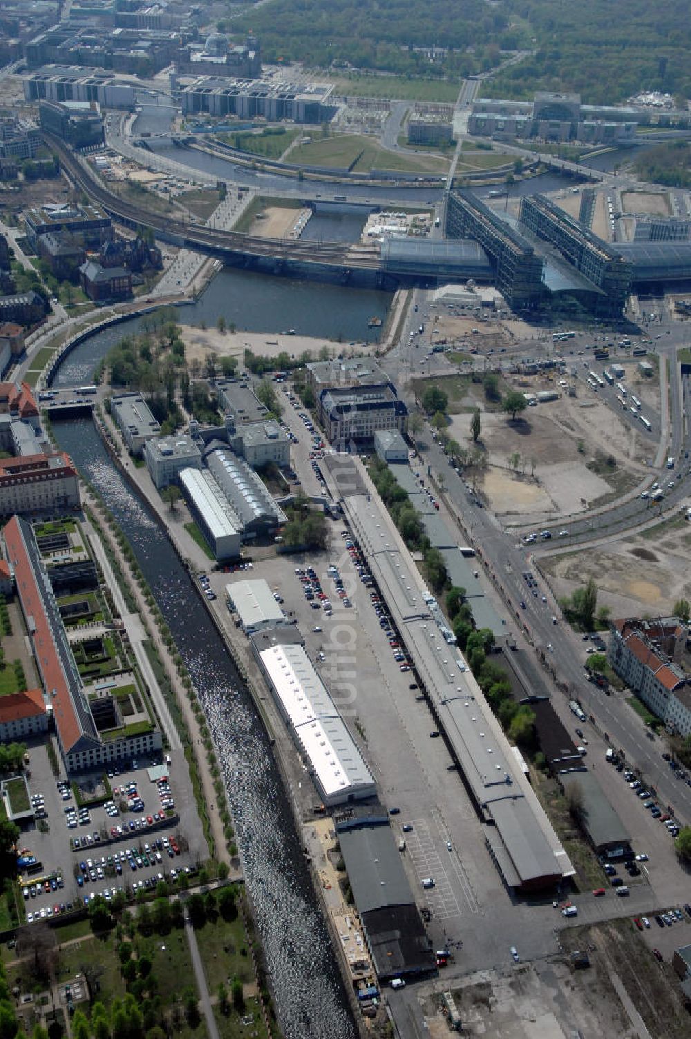 Berlin aus der Vogelperspektive: Entwicklungsgebiet Europacity Berlin-Mitte