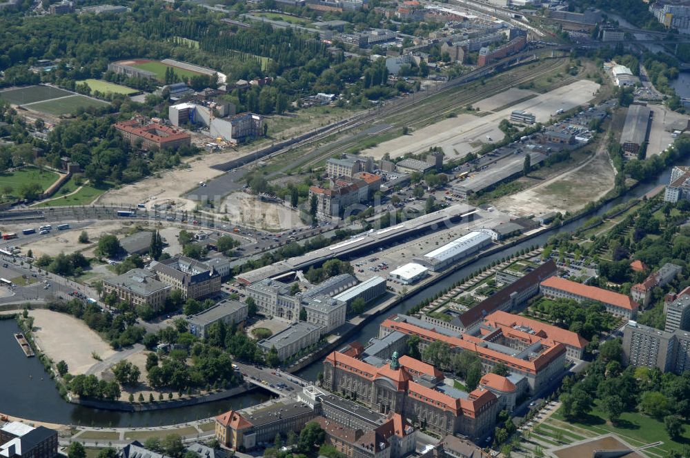 Berlin aus der Vogelperspektive: Entwicklungsgebiet an der Heidestrasse in Berlin