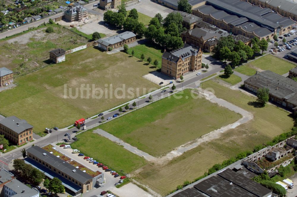 Luftbild Magdeburg - Entwicklungsgebiet der Industriebrache Alter Schlachthof in Magdeburg im Bundesland Sachsen-Anhalt, Deutschland