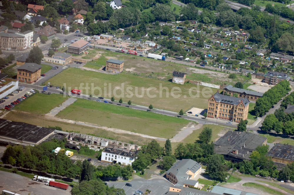 Luftbild Magdeburg - Entwicklungsgebiet der Industriebrache Alter Schlachthof in Magdeburg im Bundesland Sachsen-Anhalt, Deutschland