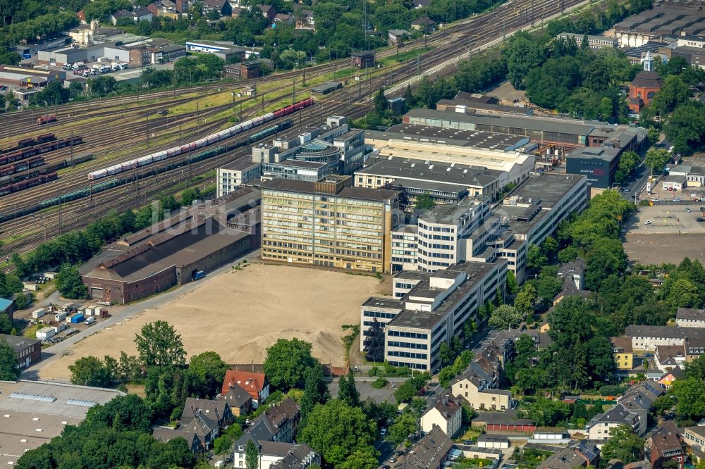 Oberhausen von oben - Entwicklungsgebiet der Industriebrache BABCOCK Fertigungszentrum GmbH in Oberhausen im Bundesland Nordrhein-Westfalen