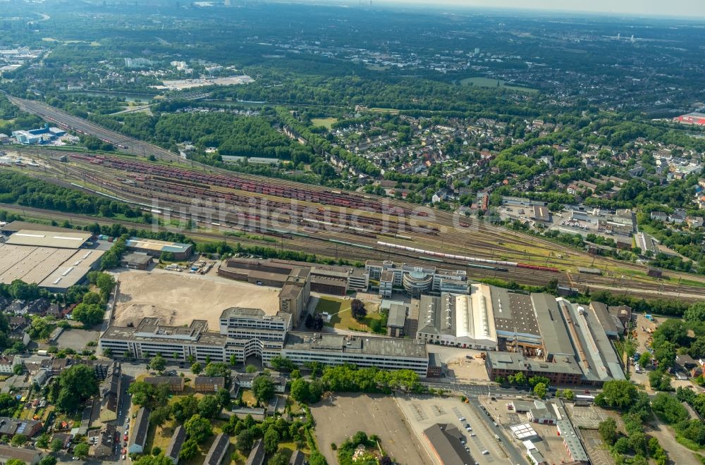 Luftbild Oberhausen - Entwicklungsgebiet der Industriebrache BABCOCK Fertigungszentrum GmbH in Oberhausen im Bundesland Nordrhein-Westfalen