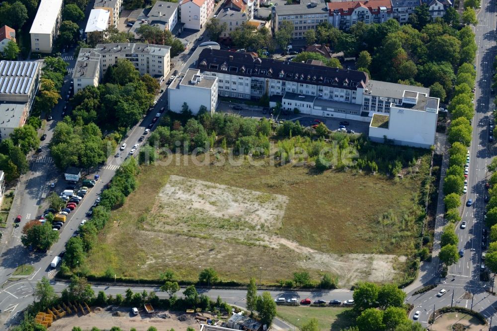 Luftaufnahme Offenbach am Main - Entwicklungsgebiet der Industriebrache Berliner Straße - Goethering in Offenbach am Main im Bundesland Hessen