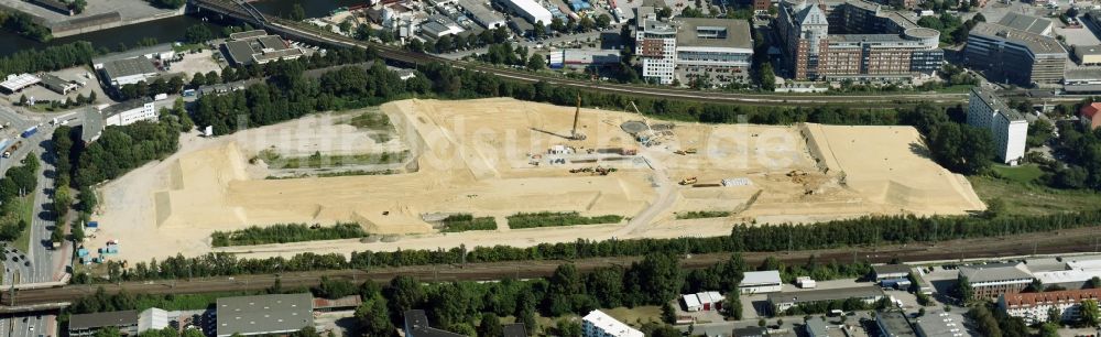 Hamburg aus der Vogelperspektive: Entwicklungsgebiet der Industriebrache an der Billstraße im Stadtteil Rothenburgsort in Hamburg