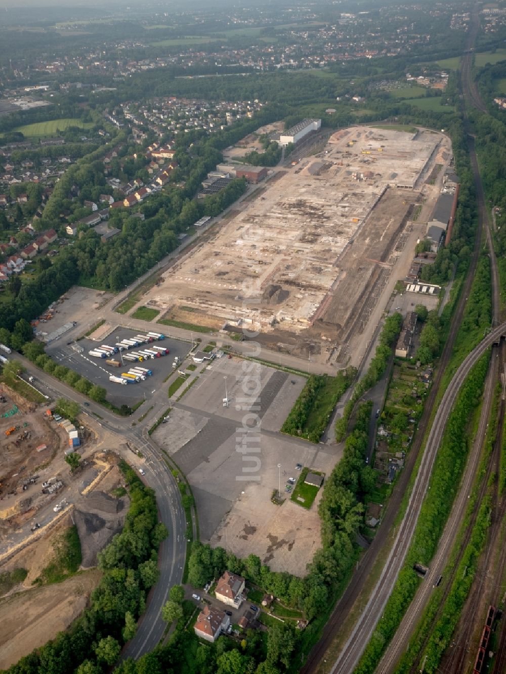 Bochum aus der Vogelperspektive: Entwicklungsgebiet der Industriebrache der Bochum Perspektive 2022 GmbH in Bochum im Bundesland Nordrhein-Westfalen