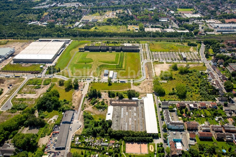 Gelsenkirchen aus der Vogelperspektive: Entwicklungsgebiet der Industriebrache und Brachfläche des ehemaligen Hüttenwerk Schalker Verein in Gelsenkirchen im Bundesland Nordrhein-Westfalen