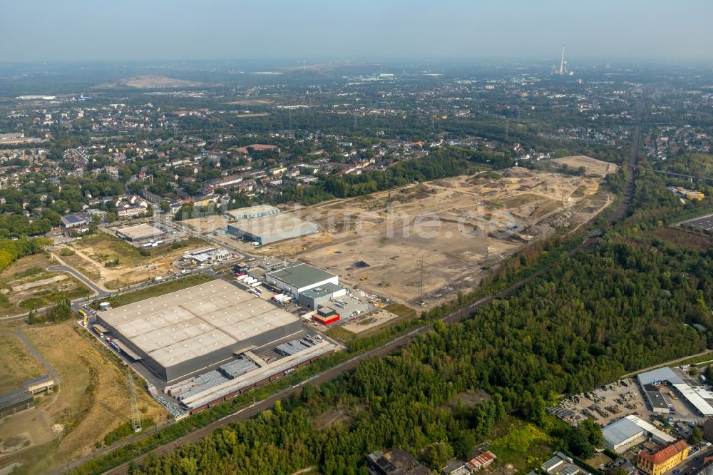 Luftaufnahme Gelsenkirchen - Entwicklungsgebiet der Industriebrache und Brachfläche des ehemaligen Hüttenwerk Schalker Verein in Gelsenkirchen im Bundesland Nordrhein-Westfalen