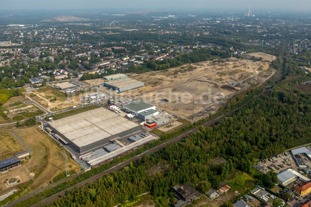 Gelsenkirchen von oben - Entwicklungsgebiet der Industriebrache und Brachfläche des ehemaligen Hüttenwerk Schalker Verein in Gelsenkirchen im Bundesland Nordrhein-Westfalen