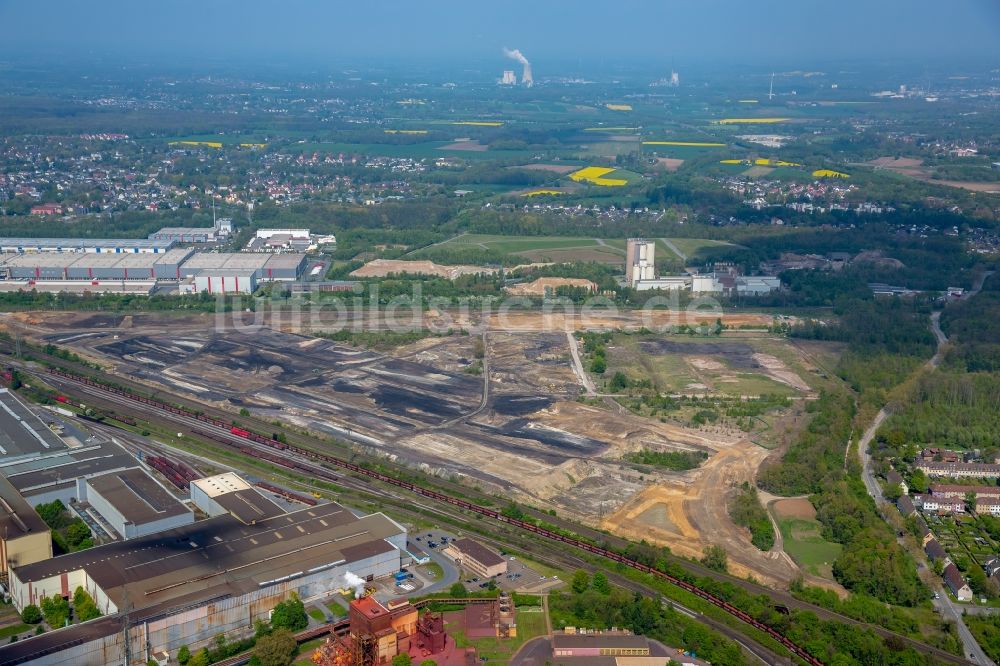 Luftaufnahme Dortmund - Entwicklungsgebiet der Industriebrache der Dortmund Logistik GmbH auf dem Gelände der ehemaligen Westfalenhütte in Dortmund im Bundesland Nordrhein-Westfalen