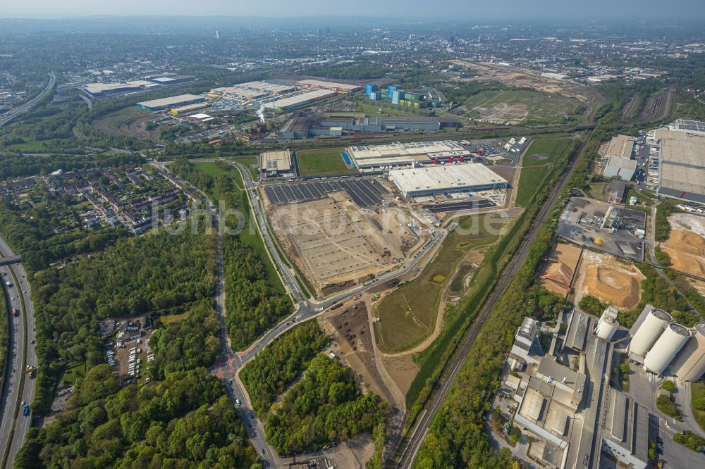 Luftaufnahme Dortmund - Entwicklungsgebiet der Industriebrache der Dortmund Logistik GmbH auf dem Gelände der ehemaligen Westfalenhütte in Dortmund im Bundesland Nordrhein-Westfalen