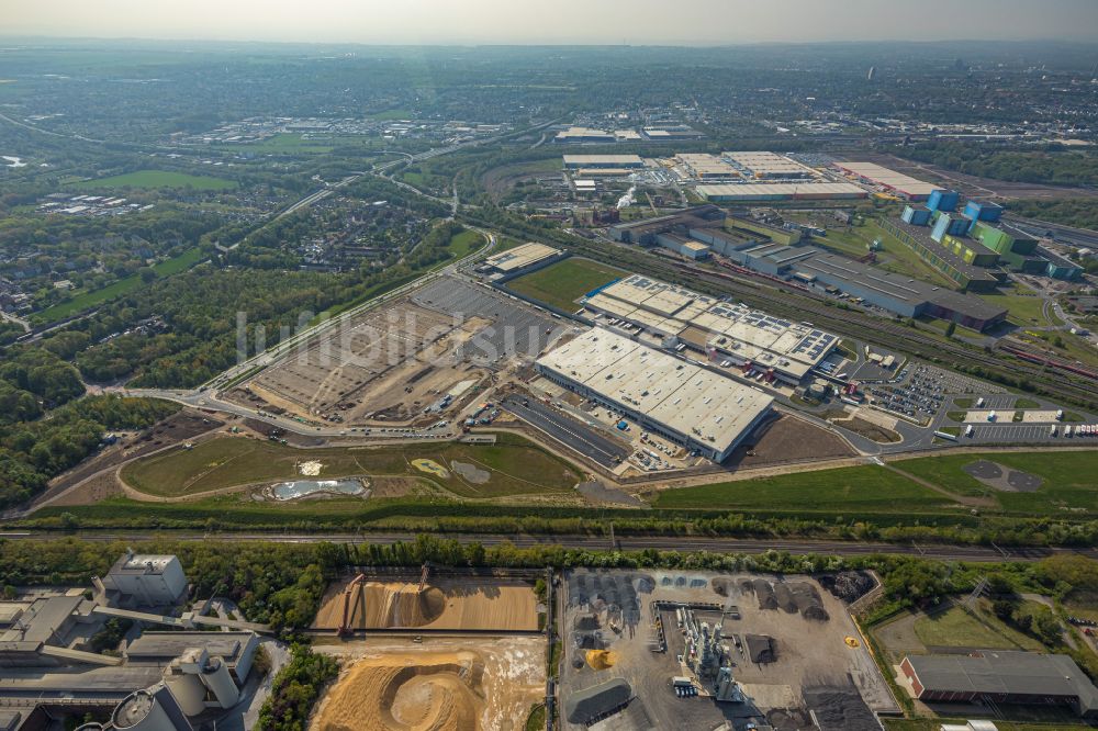 Dortmund aus der Vogelperspektive: Entwicklungsgebiet der Industriebrache der Dortmund Logistik GmbH auf dem Gelände der ehemaligen Westfalenhütte in Dortmund im Bundesland Nordrhein-Westfalen