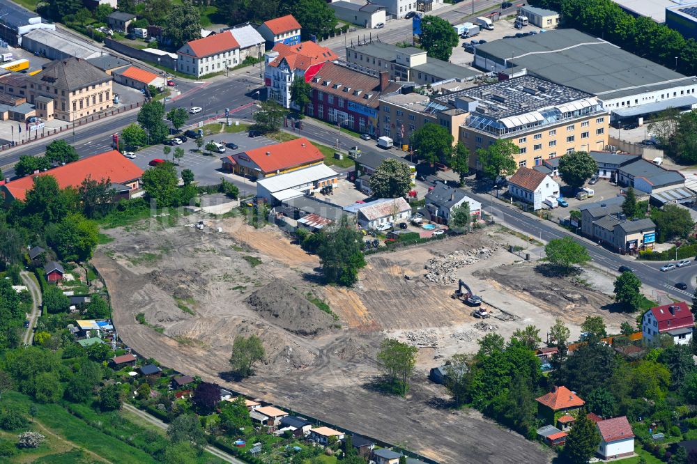 Berlin aus der Vogelperspektive: Entwicklungsgebiet der Industriebrache auf dem ehemaligen Gelände der Schirmer und Siebert Transport GmbH an der Chemnitzer Straße in Berlin, Deutschland