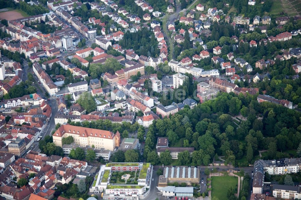 Luftbild Karlsruhe - Entwicklungsgebiet der Industriebrache ehemaliges Pfaff-Gelände jetzt Raumfabrik im Ortsteil Durlach in Karlsruhe im Bundesland Baden-Württemberg