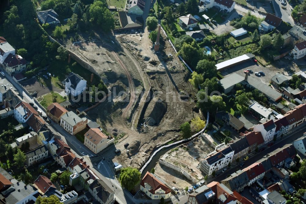 Luftbild Burg - Entwicklungsgebiet der Industriebrache entlang der Bergstraße in Burg im Bundesland Sachsen-Anhalt