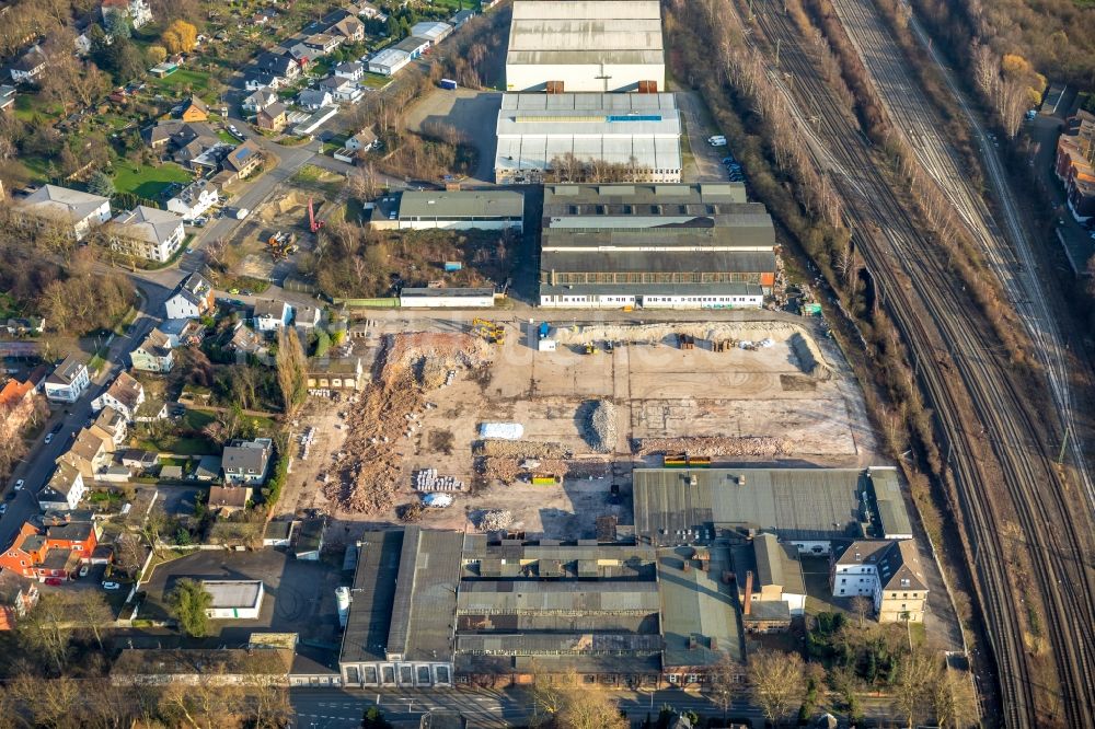 Luftaufnahme Herne - Entwicklungsgebiet der Industriebrache an der Fabrikstraße in Herne im Bundesland Nordrhein-Westfalen, Deutschland