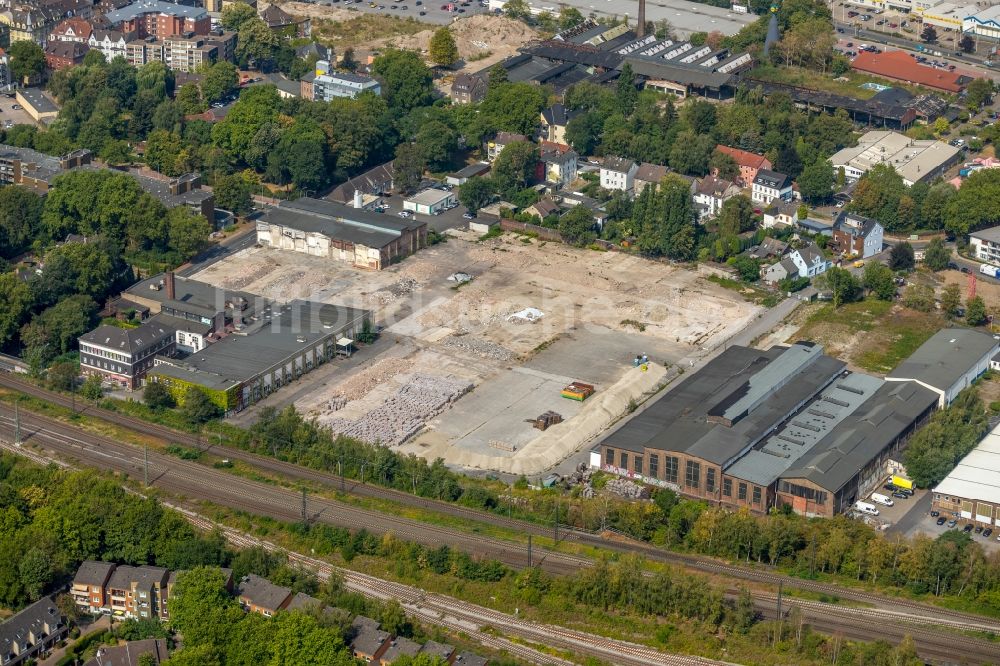 Luftaufnahme Herne - Entwicklungsgebiet der Industriebrache an der Fabrikstraße in Herne im Bundesland Nordrhein-Westfalen, Deutschland