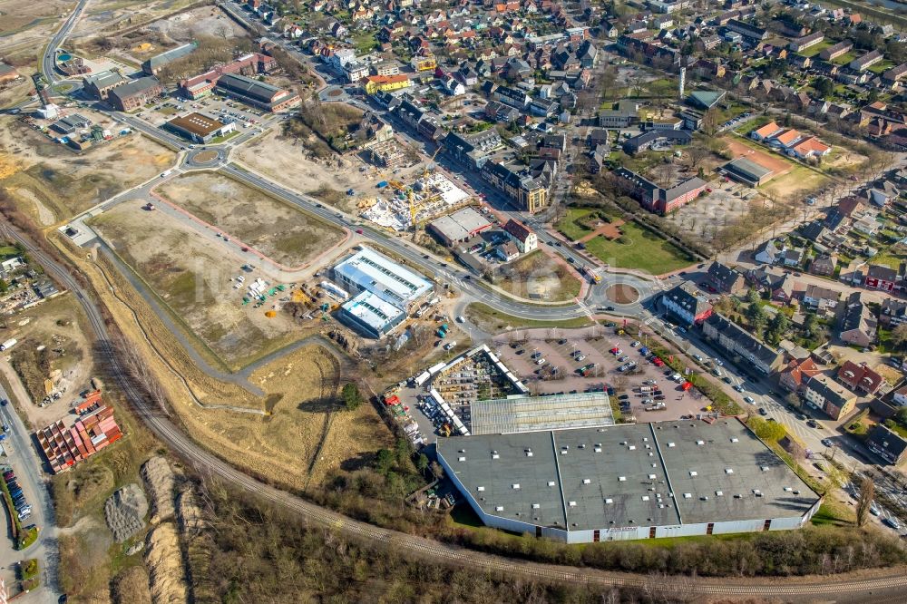 Luftaufnahme Dorsten - Entwicklungsgebiet der Industriebrache Fürst-Leopold-Allee im Ortsteil Hervest in Dorsten im Bundesland Nordrhein-Westfalen