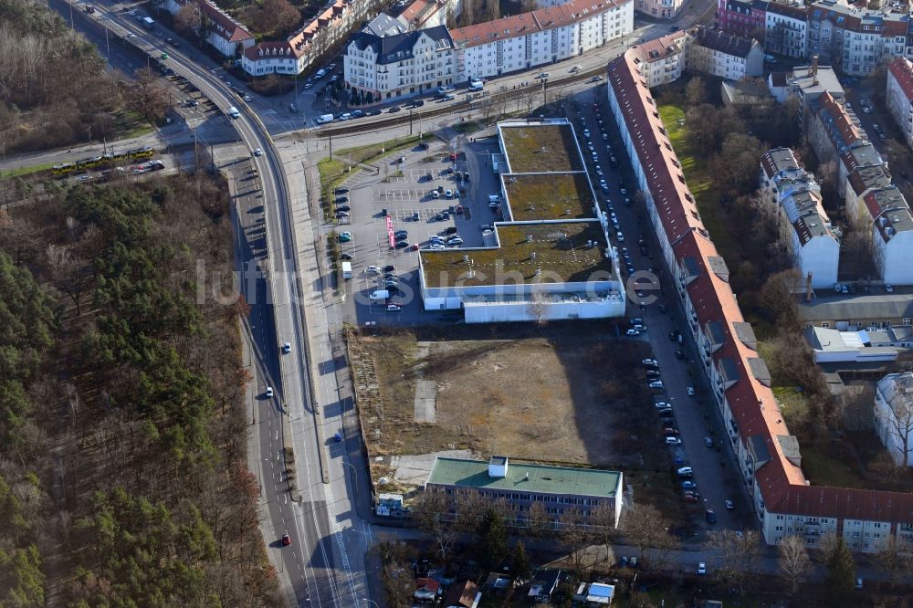 Luftbild Berlin - Entwicklungsgebiet der Industriebrache Fuststraße - Mentelinstraße - Rummelsburger Straße in Berlin