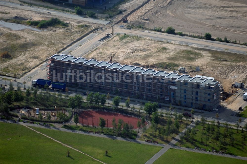 Berlin von oben - Entwicklungsgebiet der Industriebrache Gelände des Alten Schlachthof an der Eldenaer Straße - Thaerstraße im Ortsteil Friedrichshain in Berlin, Deutschland