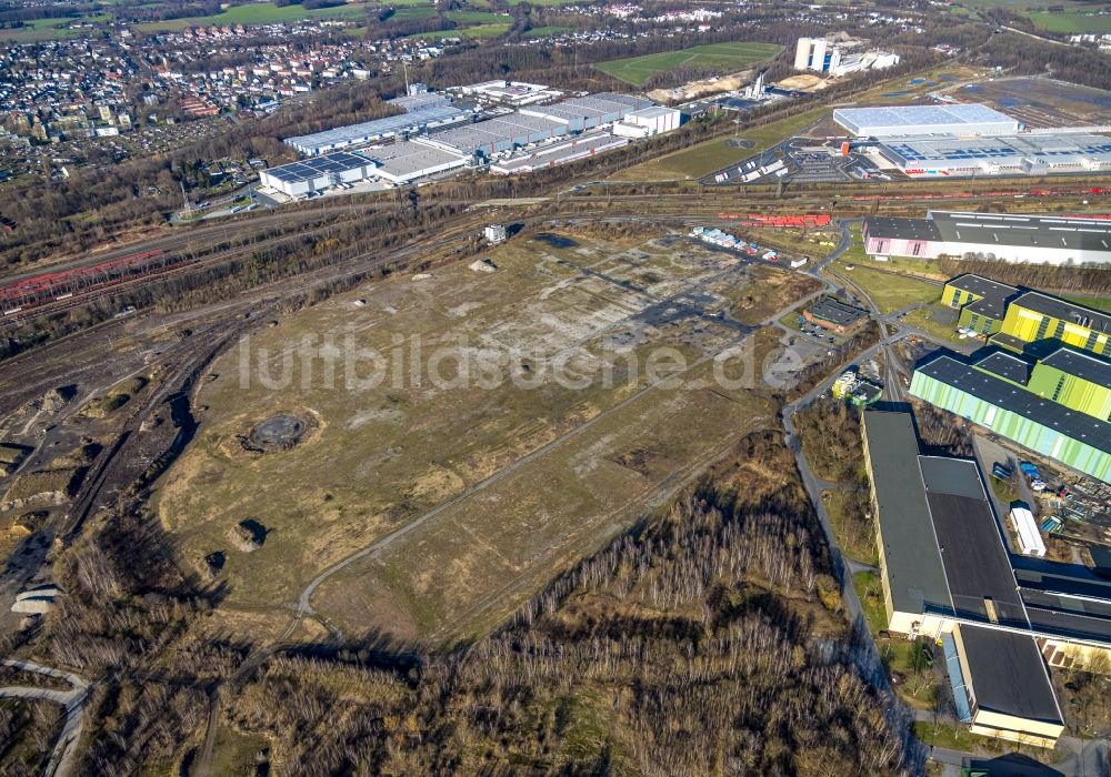 Dortmund aus der Vogelperspektive: Entwicklungsgebiet der Industriebrache auf dem Gelände der ehemaligen Westfalenhütte in Dortmund im Bundesland Nordrhein-Westfalen