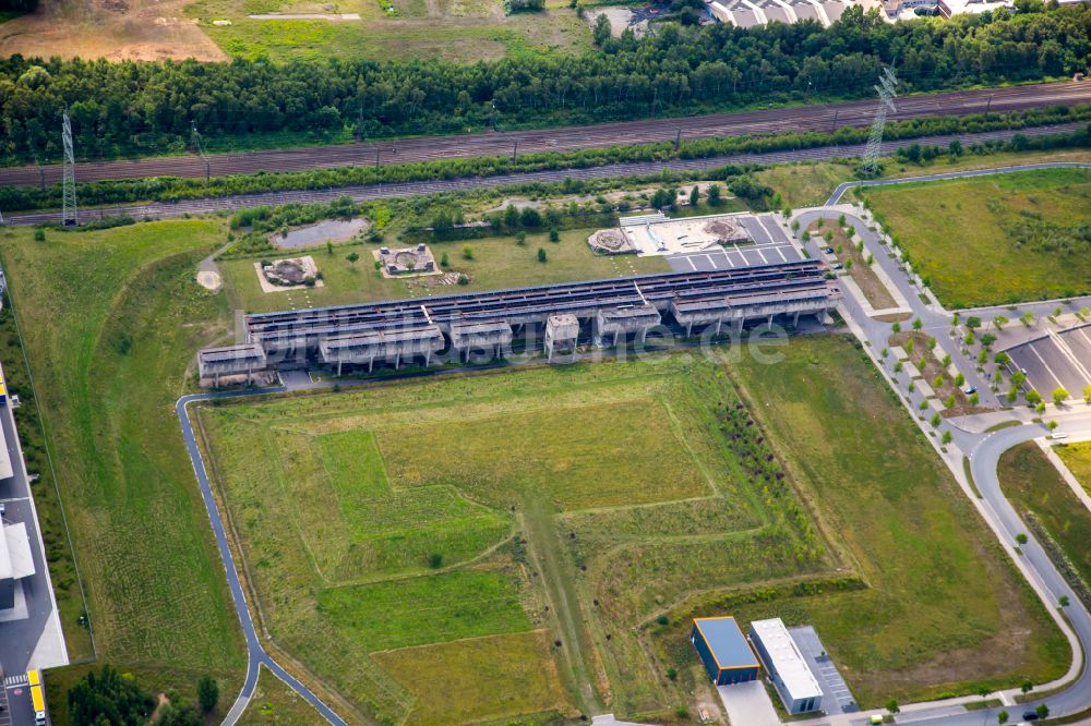 Luftbild Gelsenkirchen - Entwicklungsgebiet der Industriebrache Industriepark Schalker Verein in Gelsenkirchen im Bundesland Nordrhein-Westfalen, Deutschland