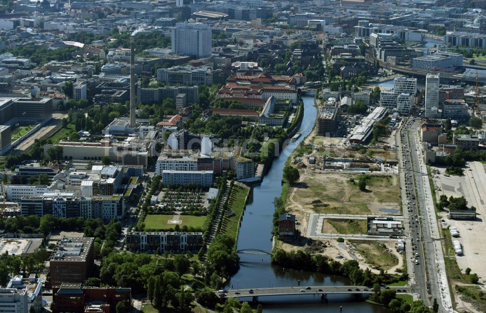 Berlin von oben - Entwicklungsgebiet der Industriebrache Lehrter Straße im Stadtteil Wedding in Berlin