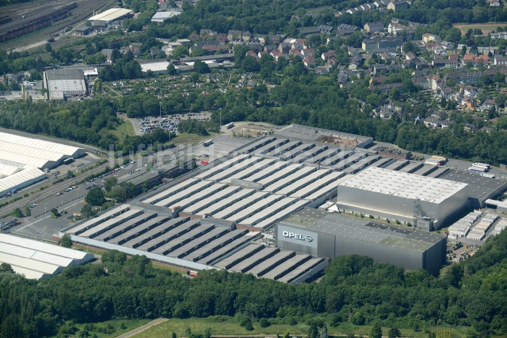 Luftaufnahme Bochum - Entwicklungsgebiet der Industriebrache OPEL Werk III in Bochum im Bundesland Nordrhein-Westfalen