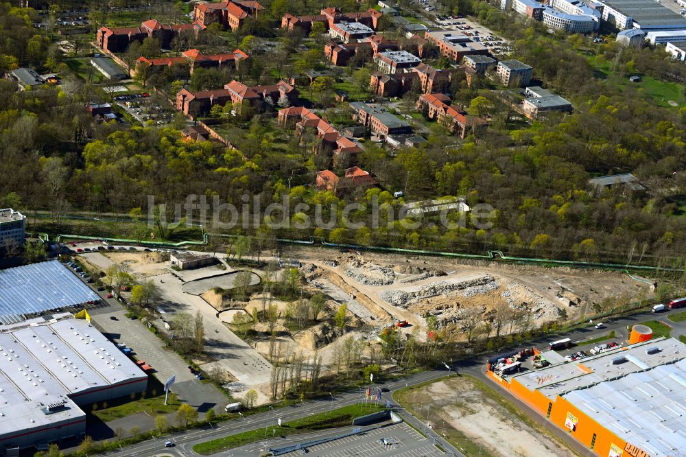 Berlin aus der Vogelperspektive: Entwicklungsgebiet der Industriebrache im Ortsteil Lichtenberg in Berlin, Deutschland