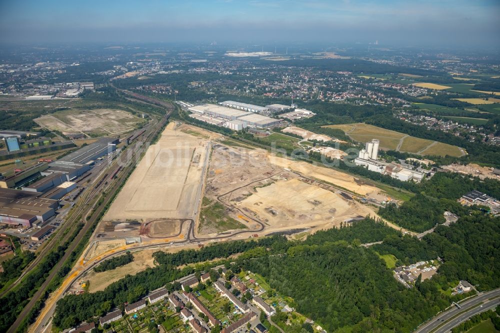 Luftbild Dortmund - Entwicklungsgebiet der Industriebrache im Ortsteil Scharnhorst in Dortmund im Bundesland Nordrhein-Westfalen, Deutschland