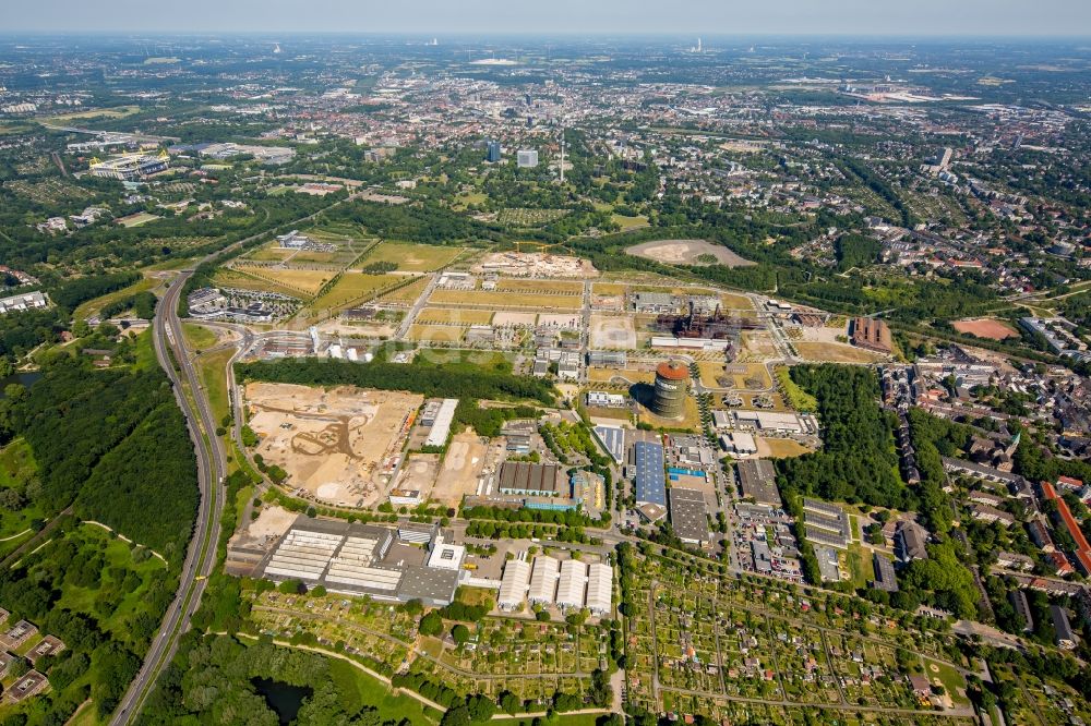 Luftbild Dortmund - Entwicklungsgebiet der Industriebrache Phönix-West im Ortsteil Hörde in Dortmund im Bundesland Nordrhein-Westfalen