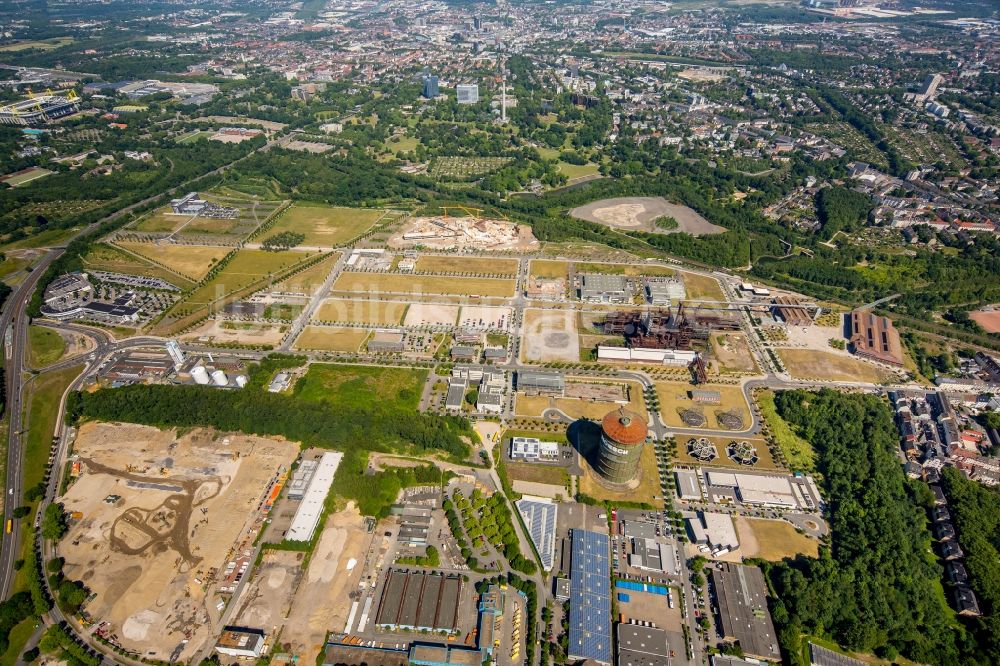 Luftaufnahme Dortmund - Entwicklungsgebiet der Industriebrache Phönix-West im Ortsteil Hörde in Dortmund im Bundesland Nordrhein-Westfalen