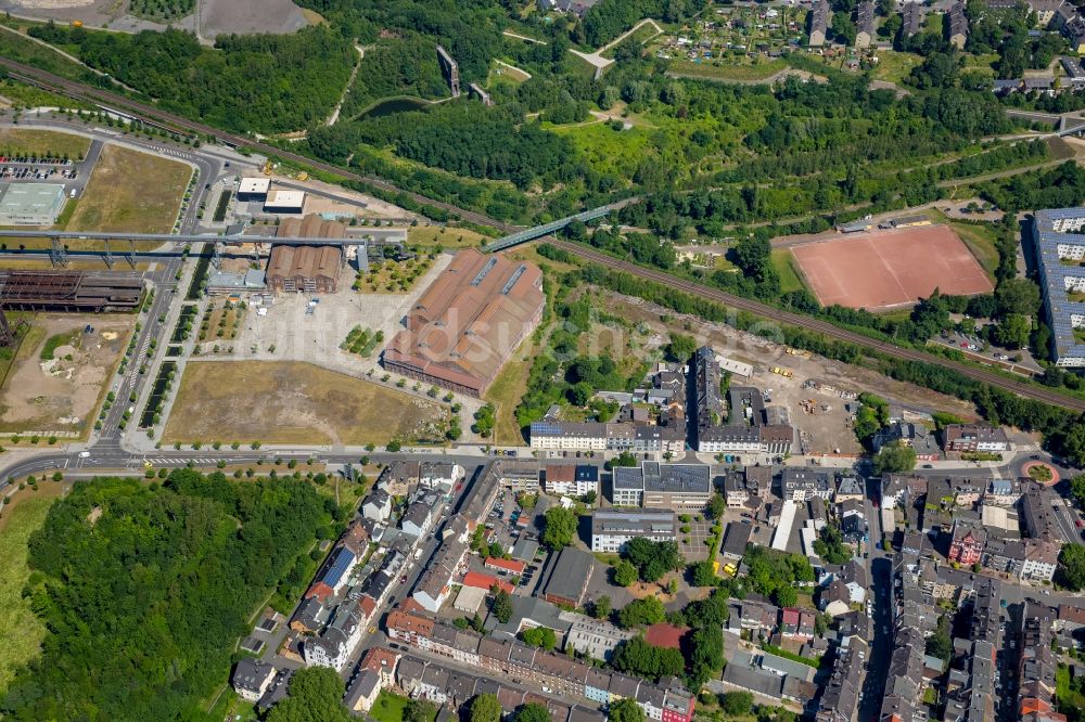 Dortmund von oben - Entwicklungsgebiet der Industriebrache Phönix-West im Ortsteil Hörde in Dortmund im Bundesland Nordrhein-Westfalen