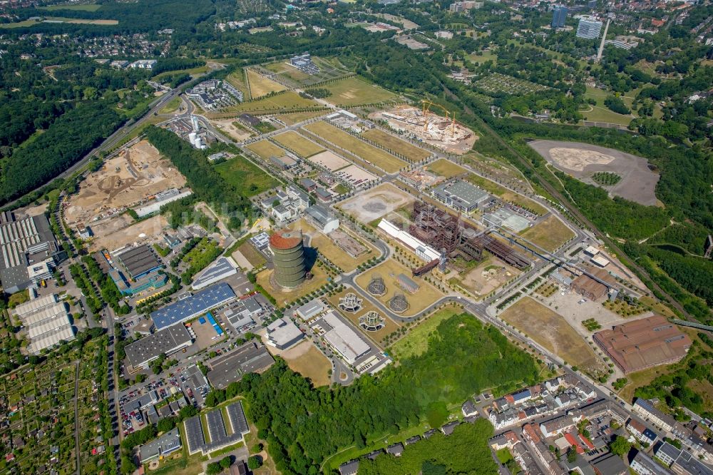 Dortmund aus der Vogelperspektive: Entwicklungsgebiet der Industriebrache Phönix-West im Ortsteil Hörde in Dortmund im Bundesland Nordrhein-Westfalen