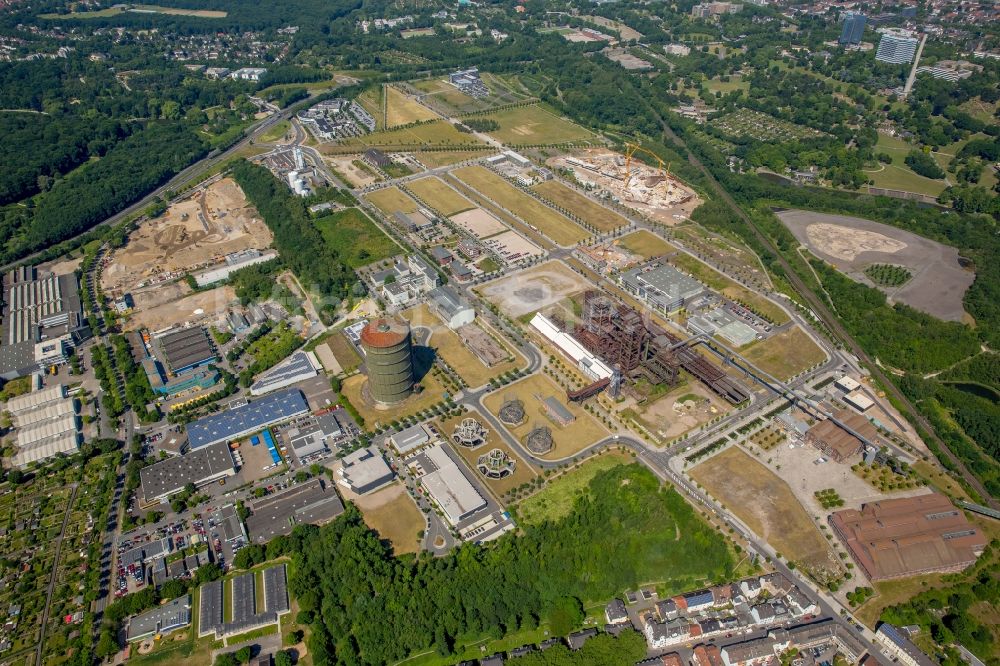 Luftbild Dortmund - Entwicklungsgebiet der Industriebrache Phönix-West im Ortsteil Hörde in Dortmund im Bundesland Nordrhein-Westfalen