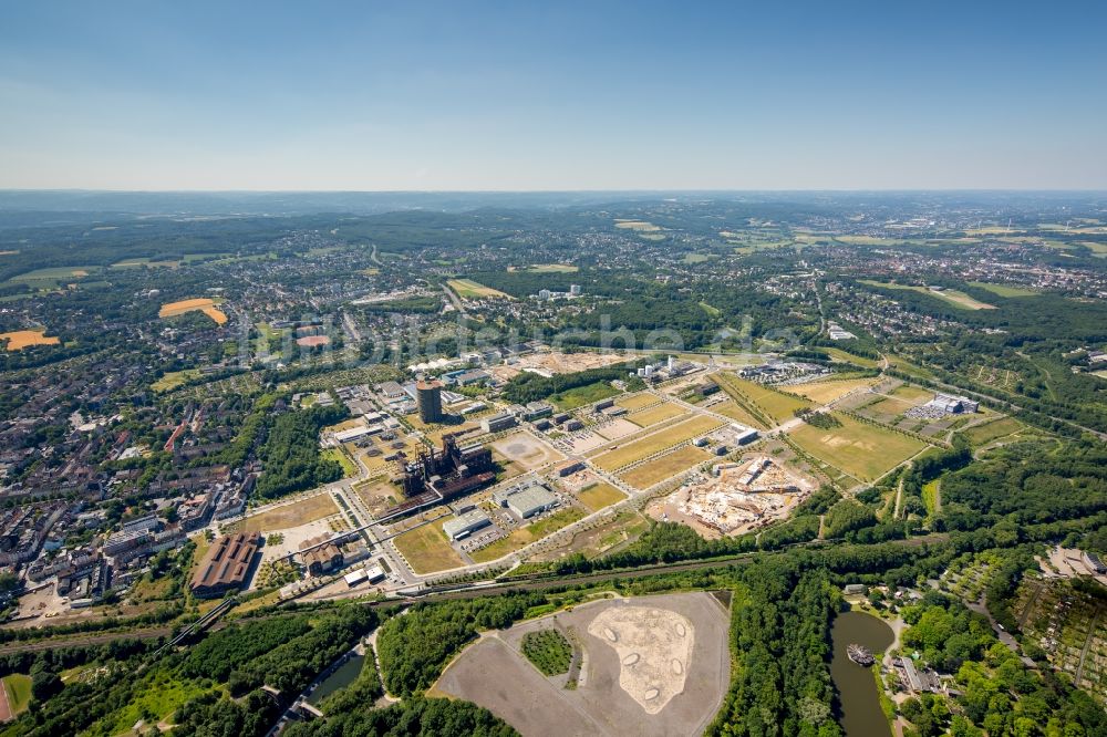 Luftbild Dortmund - Entwicklungsgebiet der Industriebrache Phönix-West im Ortsteil Hörde in Dortmund im Bundesland Nordrhein-Westfalen