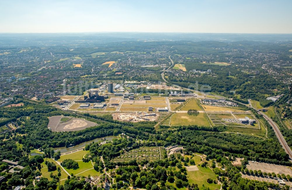 Luftaufnahme Dortmund - Entwicklungsgebiet der Industriebrache Phönix-West im Ortsteil Hörde in Dortmund im Bundesland Nordrhein-Westfalen