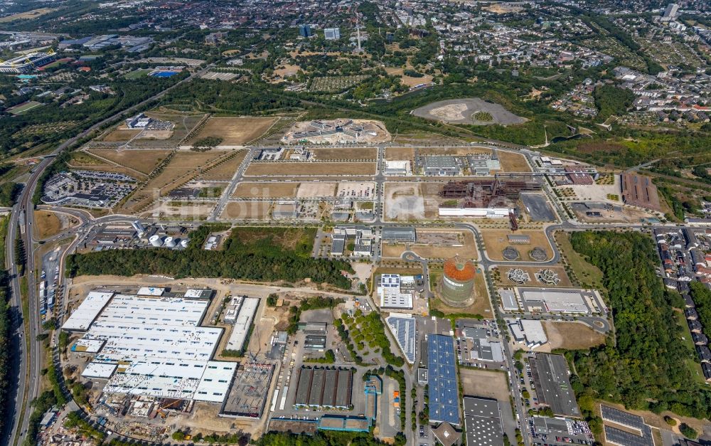 Dortmund aus der Vogelperspektive: Entwicklungsgebiet der Industriebrache Phönix-West im Ortsteil Hörde in Dortmund im Bundesland Nordrhein-Westfalen